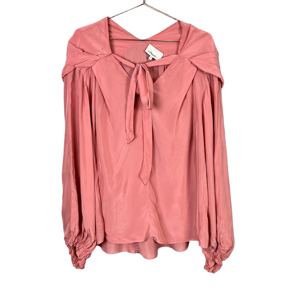 3.1 Phillip Lim Balloon Sleeved Top Pink Size 8